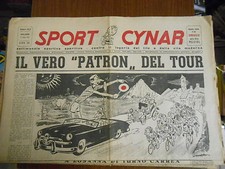 SPORT CYNAR giornale sportivo umoristico-omaggio della ditta PEZZIOL-n.8/1952 