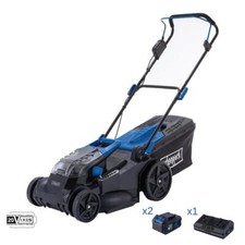 Rasaerba 43cm 2 batterie 4.0Ah + doppiocaricabatterie ixes Scheppach bc-mp430-x