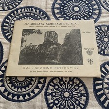 CAI FIRENZE 1939 - Brochure - Carte - Gita ALPI APUANE ISOLA ELBA CASENTINO foto