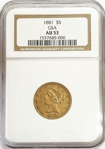 1881 oro gsa hoard 5 - oro, us