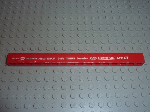 Lego brick with - x, white