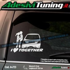 Adesivo I love together Lancia