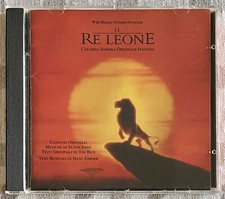 COLONNA SONORA ITALIANA CD IL RE LEONE 1994 WALT DISNEY WDR 478126 2