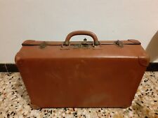 Valigia vintage di cartone pressato in fibra anni 50 - FUNZIONANTE