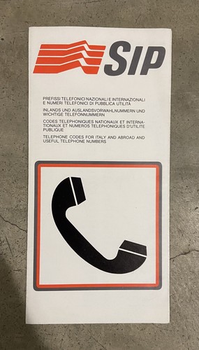 Opuscolo sip prefissi - opuscolo,