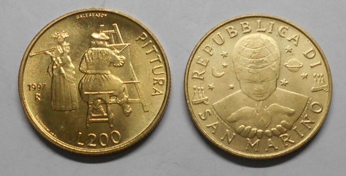 San marino 200 lire 1997 - 1997, fdc