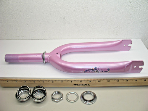 Forcella acciaio rosa - forcella, con