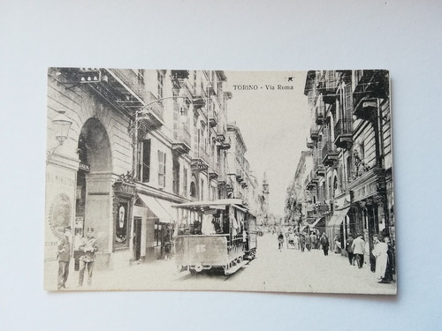 Cartolina torino via roma - cartolina, 5