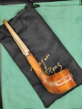 Antica Pipa In Schiuma Di Mare E Bocchino In Corno Di Bue