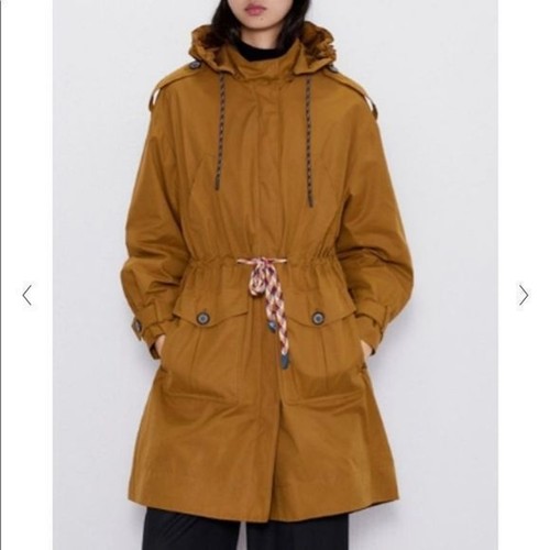Zara drawstring trench coat - zara,