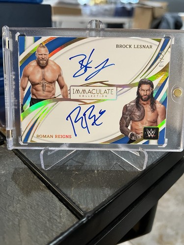 Panini immaculate wwe lesnar - panini,