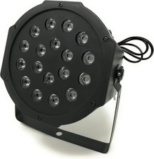 Faro Rgb 18W Faretto 18 Led Vari Colori Discoteca Sensore Sonoro Luce Colorata