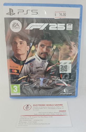 Ps5 nuov formula - f1, 1