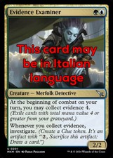 MTG EVIDENCE EXAMINER FOIL EXC - ANALISTA D'INDIZI 201 - MKM - MAGIC