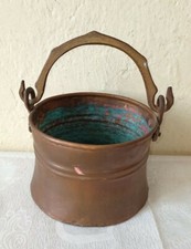 Antico piccolo paiolo in rame