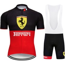 Completo Ciclismo estivo Ferrari set abbigliamento MTB divisa Gel 9D