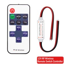 Telecomando wireless 12 V RF per controller dimmer interruttore luce mini striscia LED