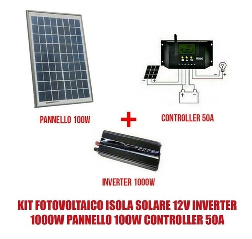 Kit fotovoltaico isola solare - kit,