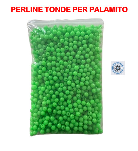 Palline perline tonde - palline, verdi