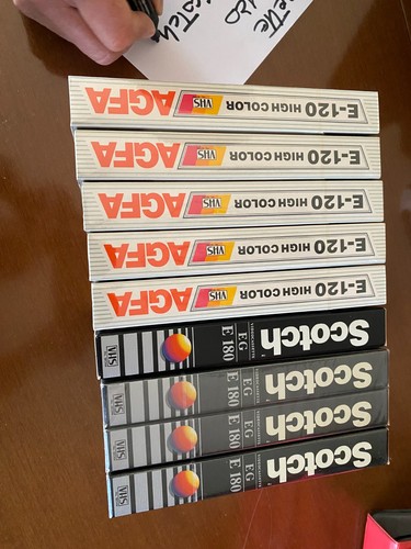 Cassette vhs agfa 120 - cassette,