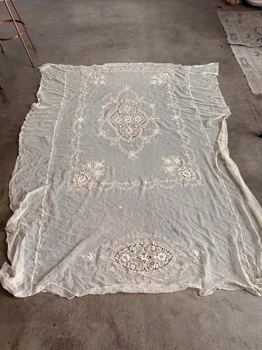 Tovaglia pizzo edoardiano - tovaglia,