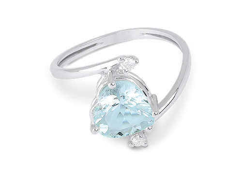 Anello demetra acquamarina - anello,