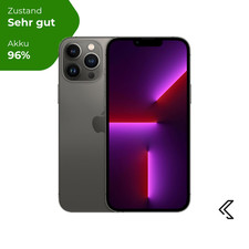 Apple iPhone 13 Pro Max 256GB Graphit, Sehr gut, 24 Monate Garantie - 96% Akk.
