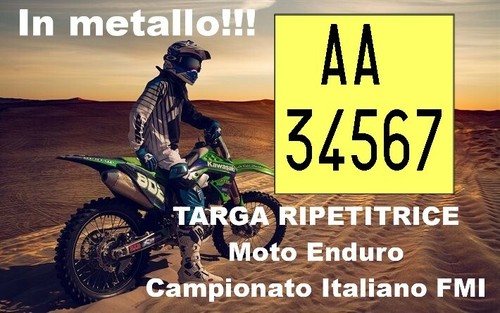 Targa ripetitrice moto enduro - ripetitrice,