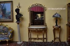 Console dorata mezzo giro con