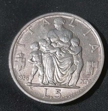 5 LIRE 1936 FAMIGLIOLA