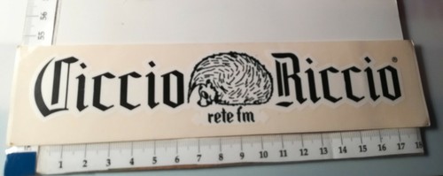 Ciccio riccio radio adesivo - radio, fm