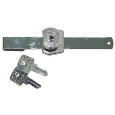 SERRATURA A CILINDRO VETRINE SCORREVOLI - ACCIAIO NICHELATO SPESS.MAX MM 7 L....