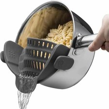 Scolapasta Universale per Scolare Pasta a Scatto in Silicone - Colino Colapasta