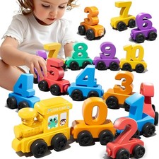 Set Treno Numero Calamita per Bambini 1 2 3 4 Anni - Giocattolo Conteggio, Colore...