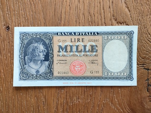 1000 lire busto dell italia - lire, dell'italia