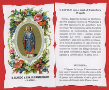 SANTINO S. ELFEGO VESCOVO DI CANTERBURY SANTO DEL GIORNO 19°APRILE CON PREGHIERA
