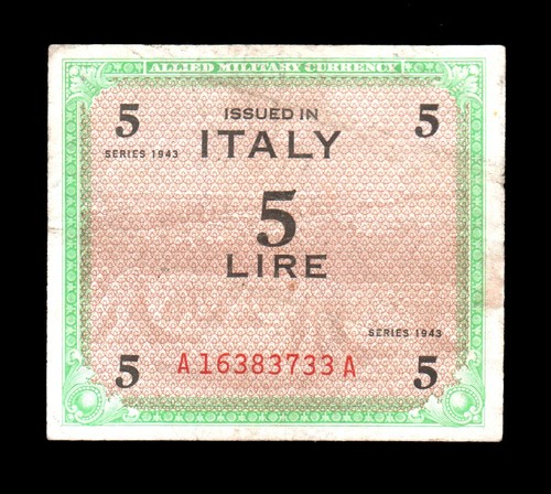 Banconota ocupazione 5 am - [nc],