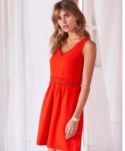 Mini abito smanicato rosso