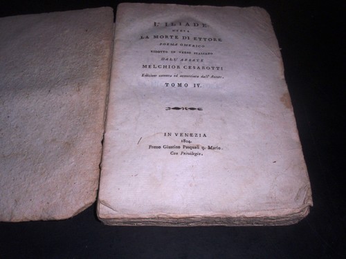 Iliade ridotto in verso - l'iliade, –