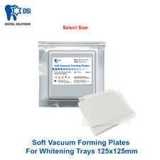Piastre formatrici sottovuoto morbide DSI dentali per vassoi sbiancanti senza lattice 125x125 mm