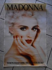 poster riproduzione-MADONNA who's that girl-world tour 1987- cm.47x68,5