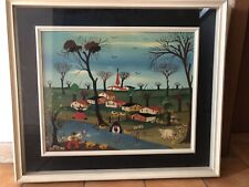 QUADRO NAIF GIUSY PUCCI ( FIRMATO PETROWSKI ) - OLIO SU TELA ANNI 80 CM. 70X60