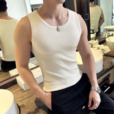 Uomo Slim Canotta Estivo