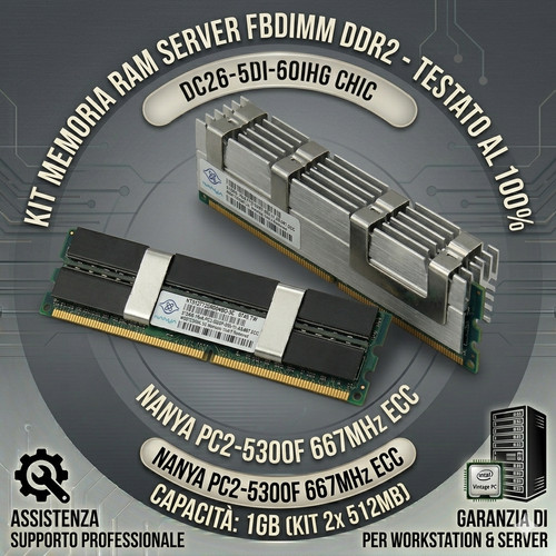 Ram server 1gb 512mb ddr2 - server,