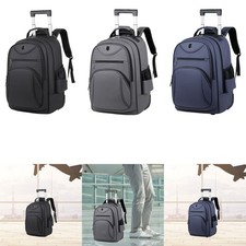 Zaino per laptop con trolley da viaggio con ruote, borsa da cabina per