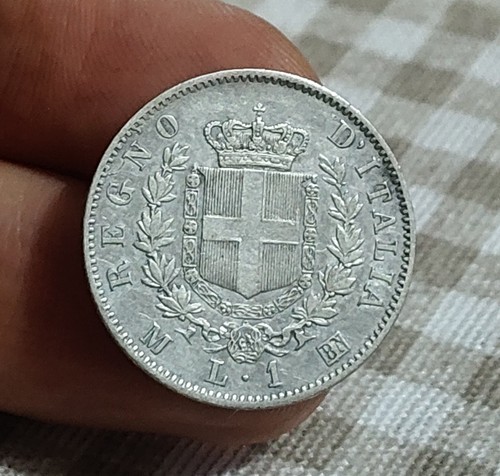Lira 1863 milano - 1863, stemma