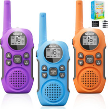 Walkie Talkie Professionali Ricaricabili per Bambini, Radioline Woki Toki 16 Can