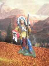 Soldatino 1/32 Metal Hobby & Work indiani d'America Sitting Bull Toro Seduto CV1
