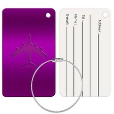 Etichette Bagagli Nome Metallo