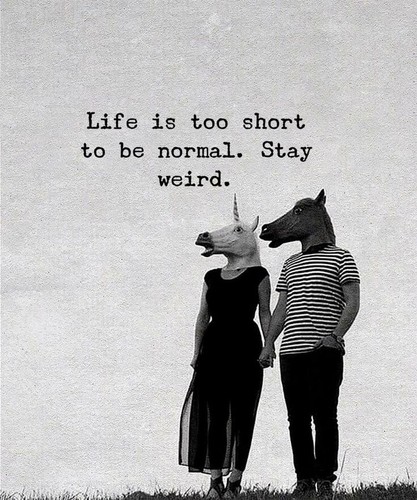 Adesivo stay weird vita - adesivo, 3”